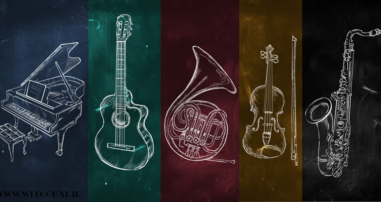 تصویر طراحی سایت آموزشگاه موسیقی